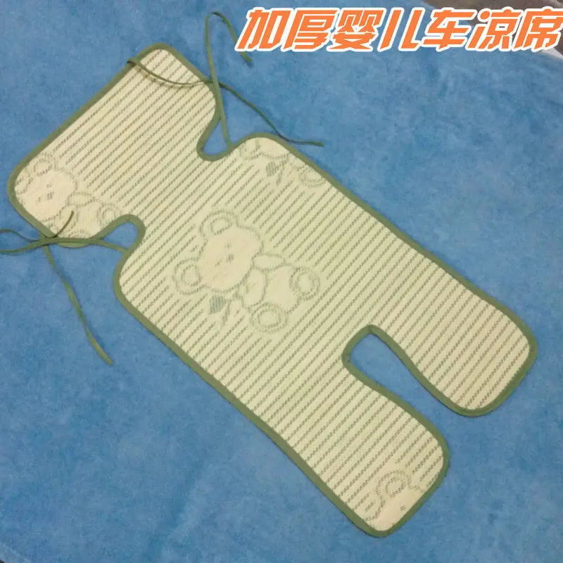 Baby stroller mat linen umbrella rattan cushion,outside travel cool mattress