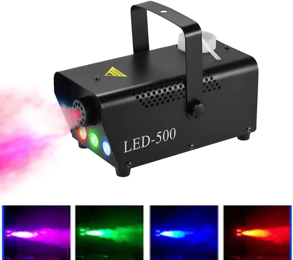 Topflashstar 500W Wireless Remote Control LED Portable Smoke Fog Machine For Christmas Party Fog Machine Colored Smoke Factory