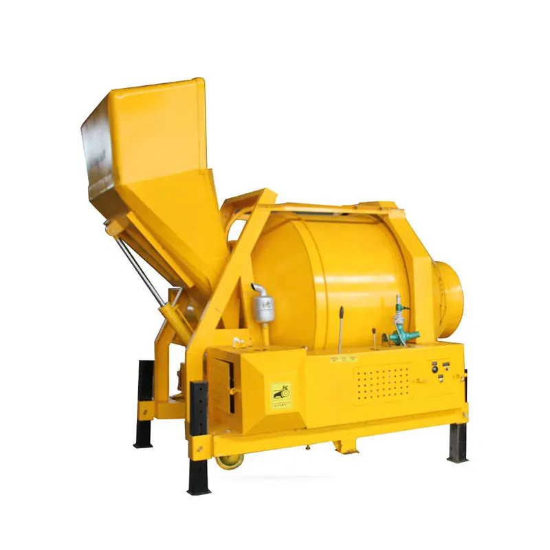 Jzc500 Drum Mixer, Self Falling Concrete Climbing Bucket Mixer 500L Tipping Bucket Feeding Gear Ring Mixer