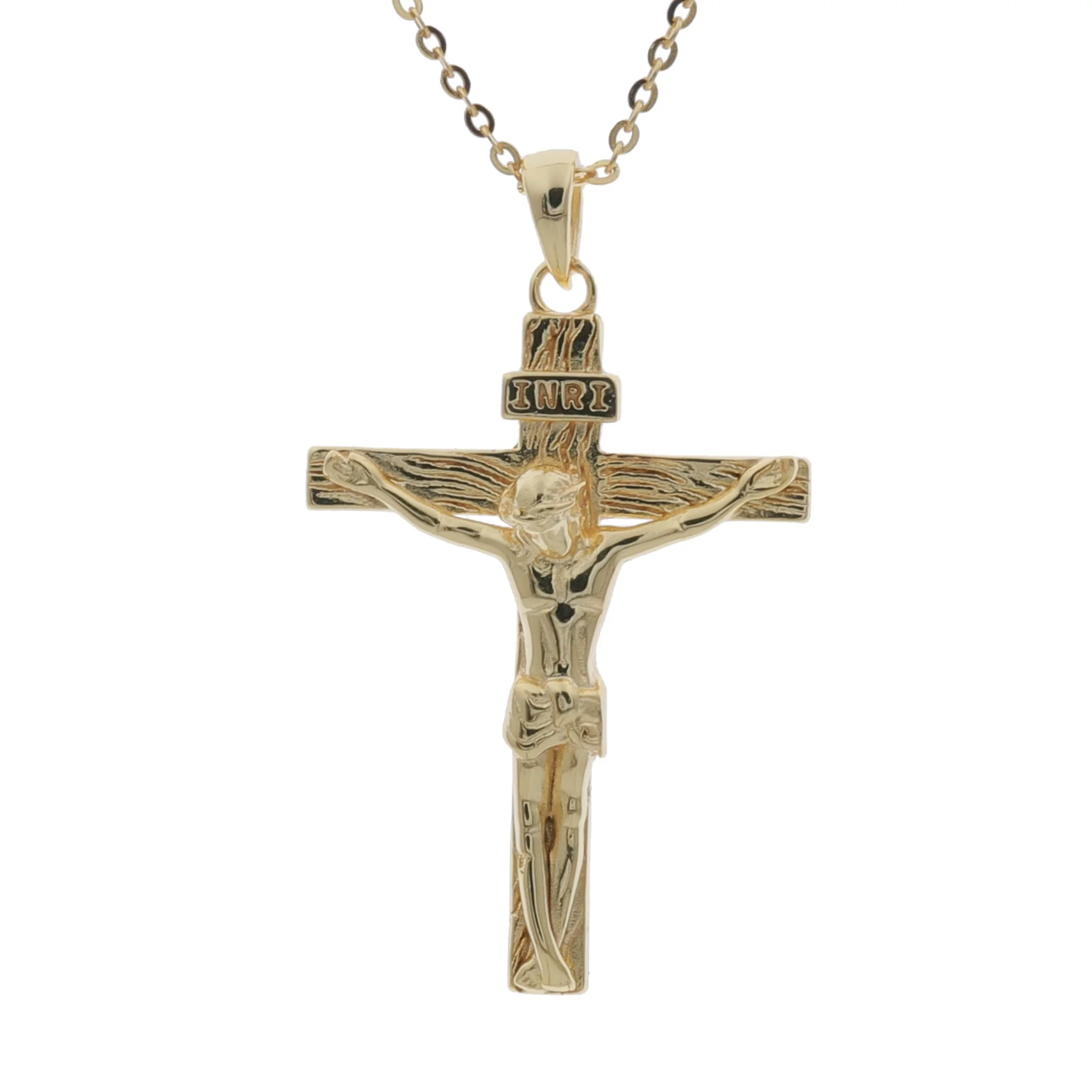 Daidan Silver Necklace 925 Mens Chains Necklace Jewelry Pendant Custom Religious Jesus Cross Crucifix Necklace