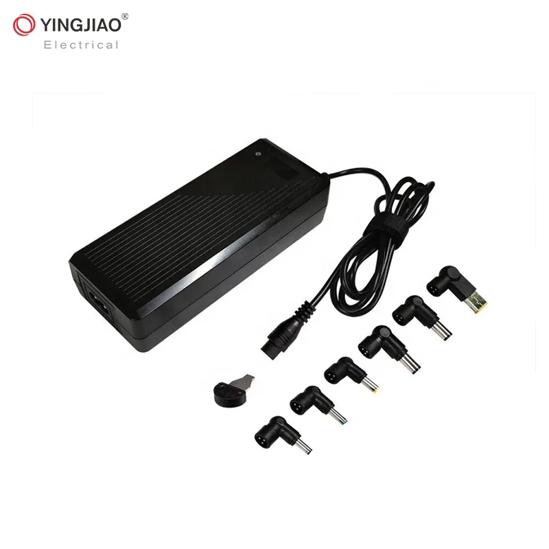 Yingjiao AC to DC 15 Volt 16V 18V 19V 20V 22V 24V Power Supply 90W Multi Voltage Plugs Laptop Power Adapter