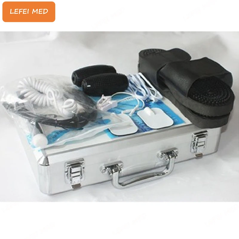 Working with 2 Slippers body composition analyzer Bio quantum system/quantum resonance magnetic analyzer