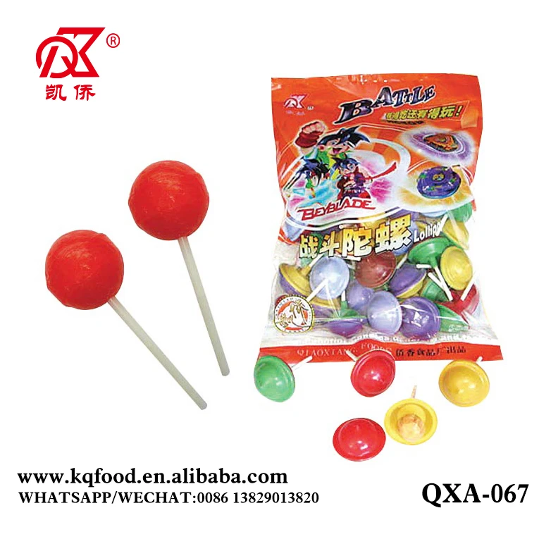 21g Strawberry Pop Bubble Gum Big Lollipop Candy