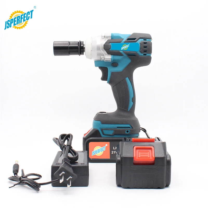 JSPERFECT hot selling factory price 1/2 cordless 600nn large torque impact wrench