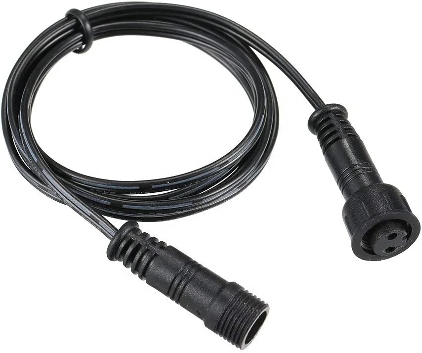 Led Deck  light Extension Cable Wire 5 Pack 1M/ 3.3Ft 2Pin with Male and Female Connectors IP67 Water Resistance Extend cord