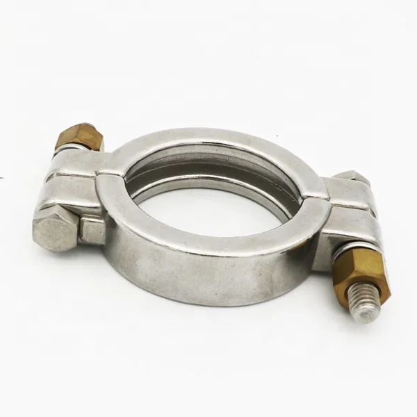 Sanitary Pipe Fittings High Pressure Bolted Tri Clamps