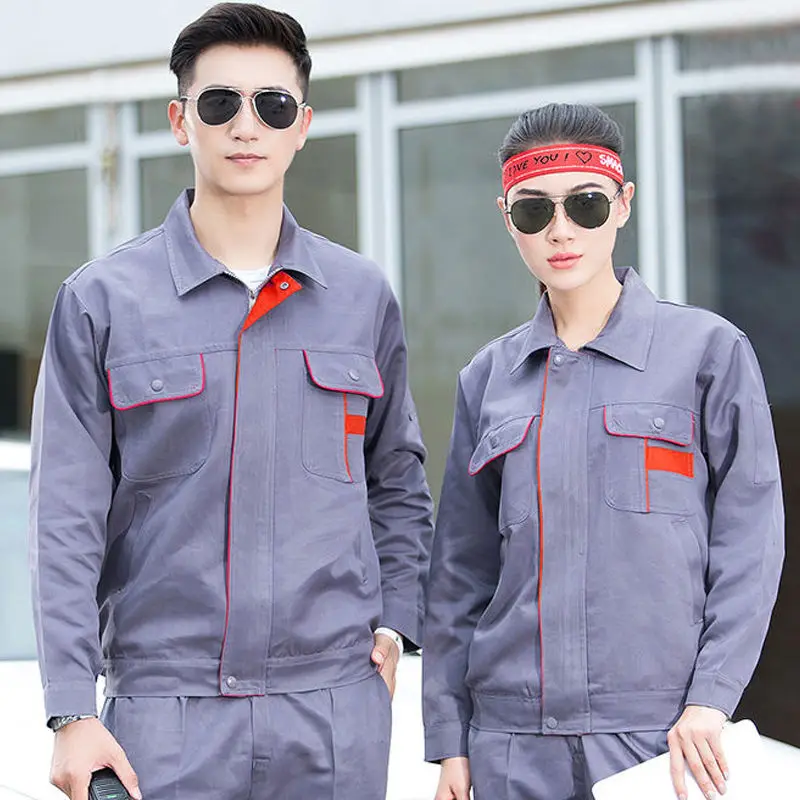 Stripe Anti-Static Men Women Work Clothing Workwear Uniforms With Logo