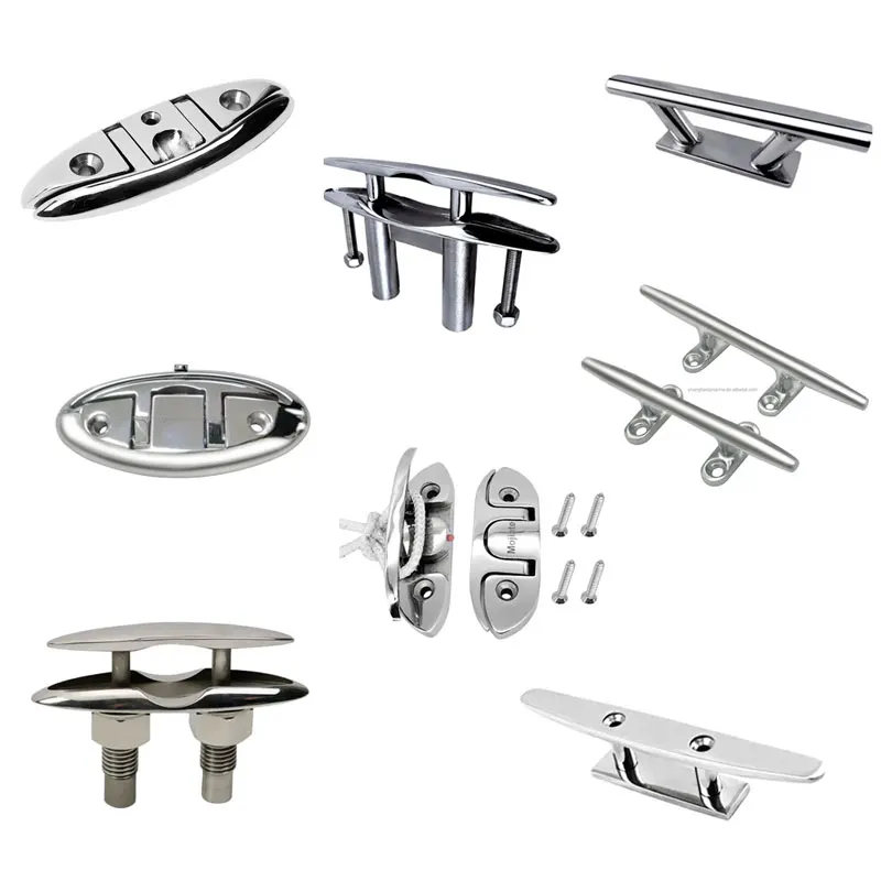 Hot Sale Yacht Accessories Boat Deck Cleats Stainless Steel Casting Dock Marine Rope Cleats