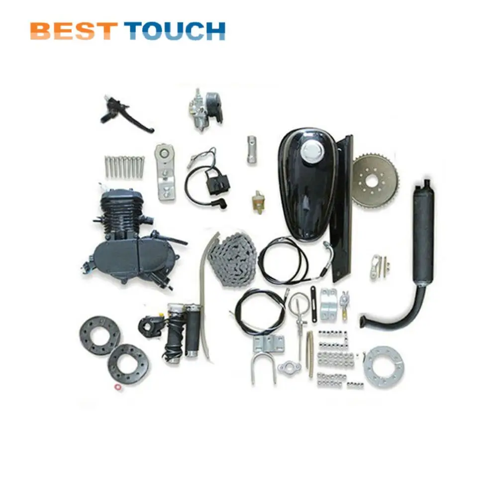 Серебряный 2-х тактный двигатель 48Cc 49Cc 50Cc 60Cc 66Cc 80Cc маленький двигатель Efi комплект