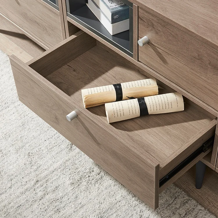 
High Quality TV Unit Sets Furniture Wooden TV Cabinet With Side Cabinet 