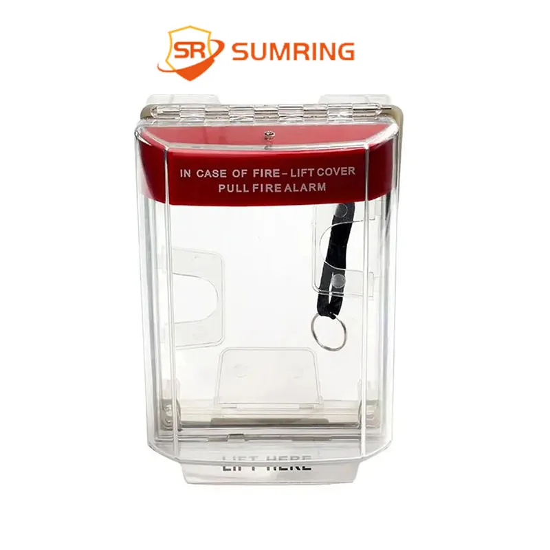 SUMRING New Design Call point protective cover Airport Use Manual Pull Station Fire Alarm protect system with Factory Sale Dire