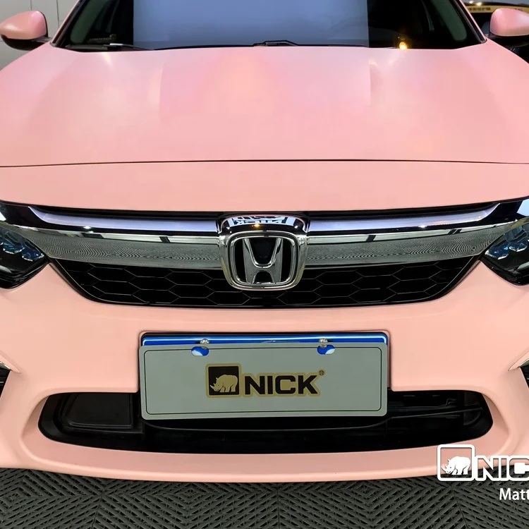 Cheapest Car Wraps Matte Pink Peach Vinil Automotriz PPF Color Holographic Film Stretch Wrap Film Matte Decorative Films