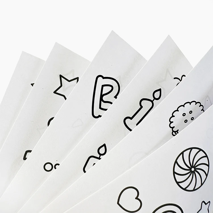 free sample custom soft cover children birthday drawing coloring book printing for kids