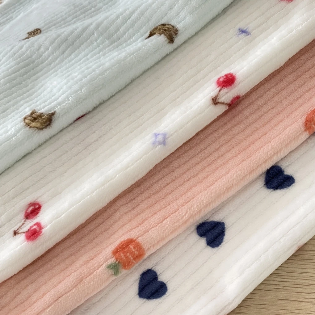 China Suppliers Throw Pajamas, Soft Fluffy Thickened 100 Polyester Single Side Coral Fleece Blanket Fleece Fabric/