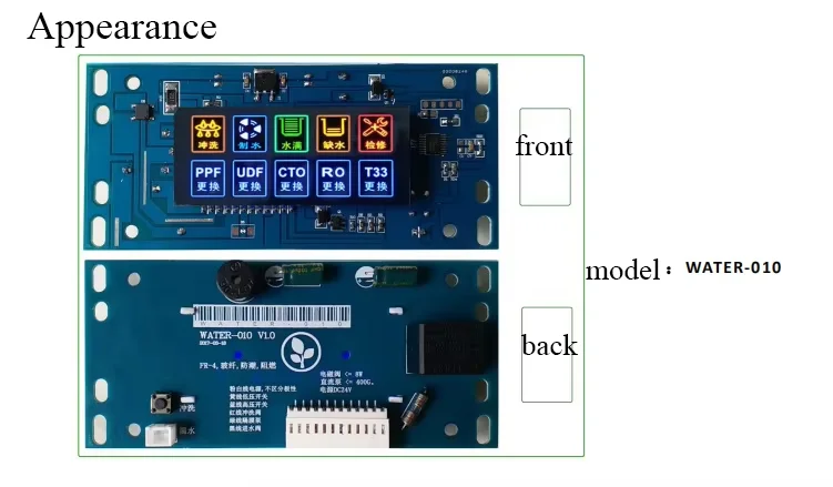Controller of 5 Stage Reverse Osmosis Water Filter System RO Water Purifier Control Board Pcb Panel