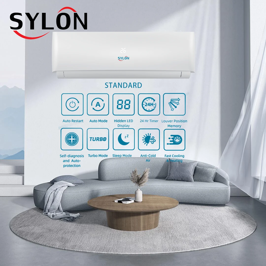 12000Btu 3.0kw Split Air Conditioning 220V 50Hz T1 Cooling And Heating Air Conditioner With Inverter Ac