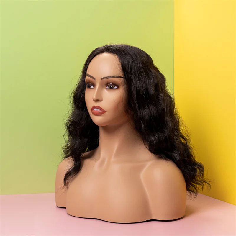 wholesalefemale Cosmetology 100 natural barber hairdressering training mannequin dummy manikin heads with human hair