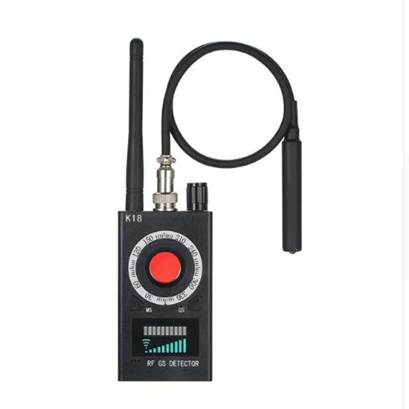 K18 GPS Tracking Bug Spy Wiretap Detector Professional GPS/Anti-Spy Bug Hidden Camera RF Detector