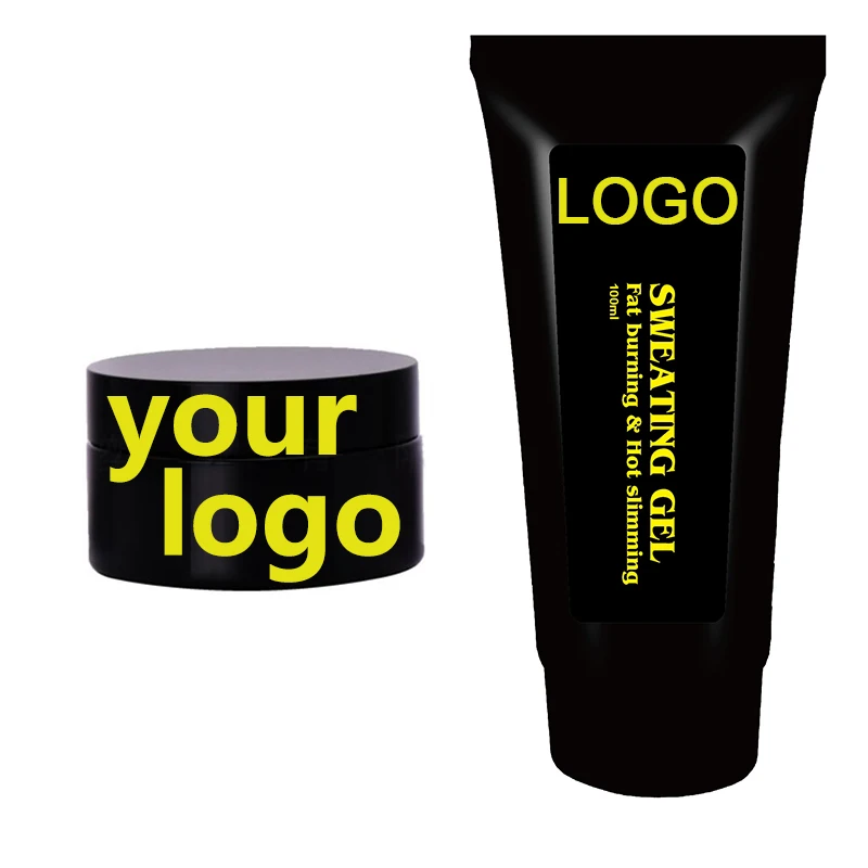 10pcs  private label hot selling  fat burning slimming sweat gel cream 50% off in custom logo