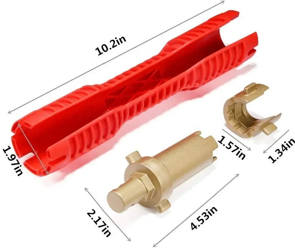 Professional Bathroom Water Pipe Wrench Multi- Function Single head Plumbing Tool household sink wrench 1 set