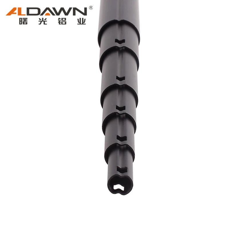 6060/6061/6063/6463 black gray photographic camera equipment aluminum pipe double groove aluminum alloy tube