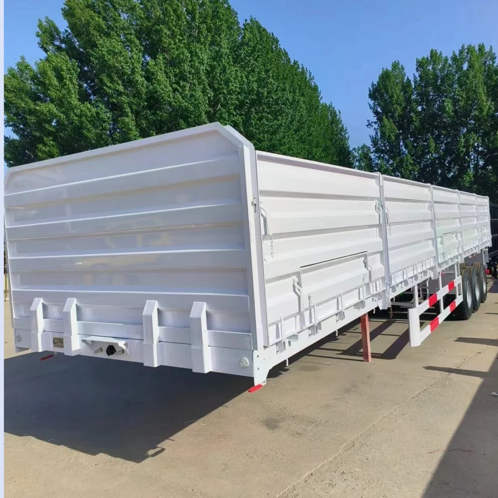 3 axles open side wall cargo semi trailer 3axles side wall semi trailer 40t side wall open platform semi trailer