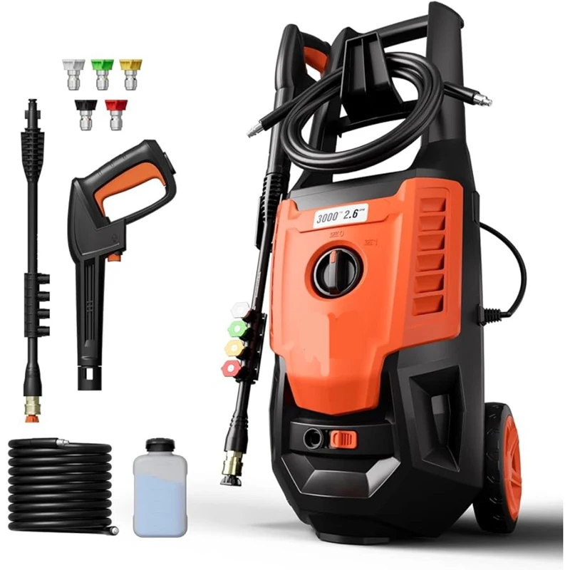 Electric Pressure Washer High Pressure Power Washer Electric Powered 1800W Portable Pressure Cleaner Machine