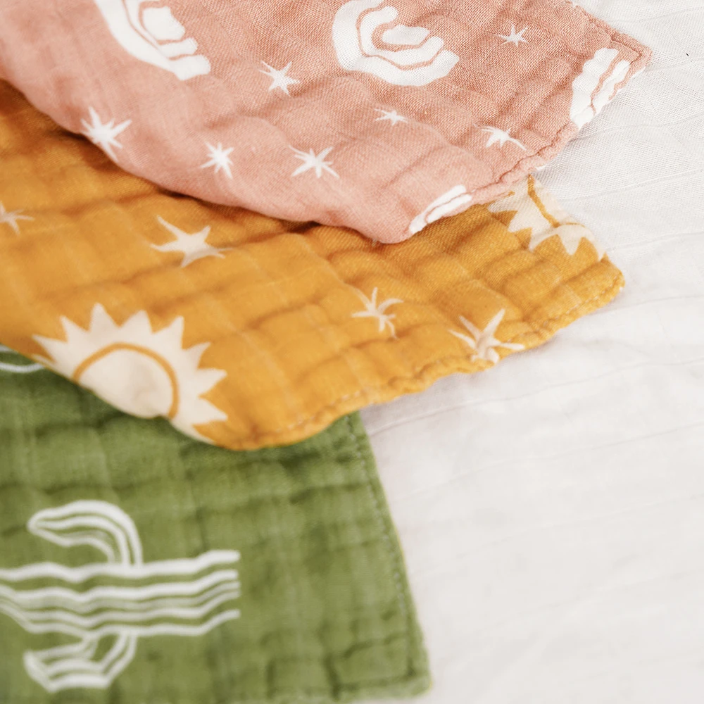 Muslin Baby Burp Cloths 6 Layers Soft Newborn Baby Face Towel Cotton Muslin Baby Towel
