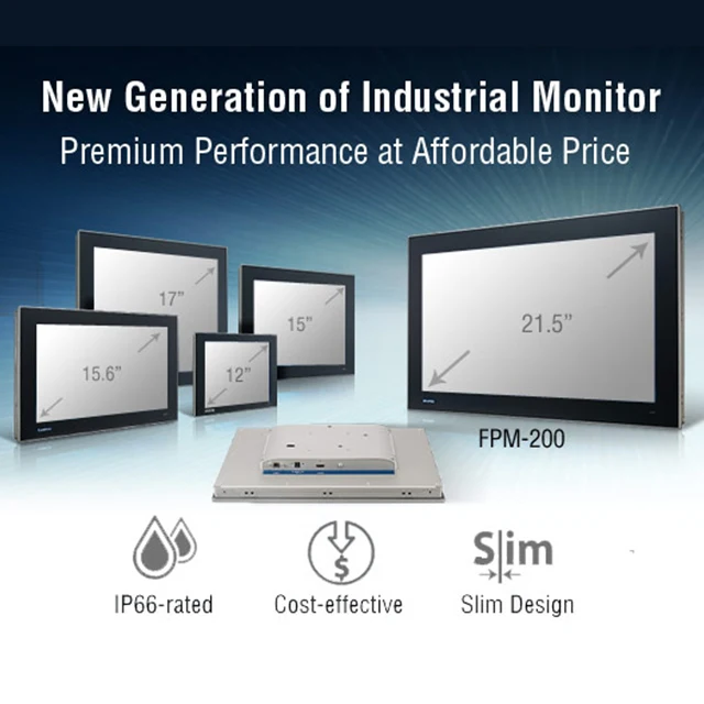 Medier Embedded IP65 wall mount  lcd display monitor open frame  manufacturer  Capacitive   Industrial Touch Monitor