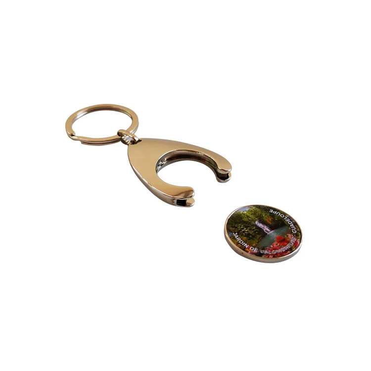 Custom Logo Souvenir Gift Shopping Token Key Rings UK Shopping Token Key Rings Shopping Trolley Coin