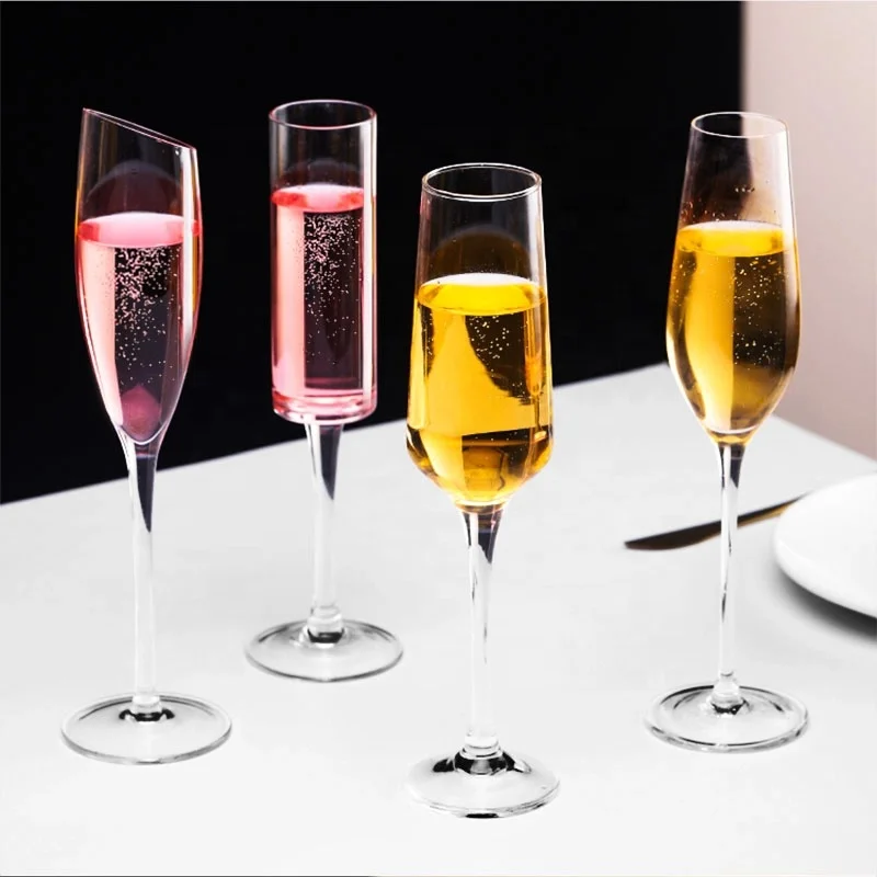 Wholesale Crystal Goblet Cups Wine glasses Champagne Flutes  Champagne Glasses  For Bar Wedding Party