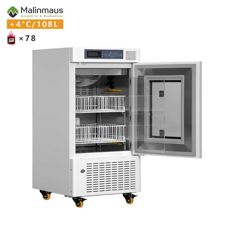Malinmaus 108L 4 Degree 4C medical hospital  use Blood Storage Blood Bank Refrigerator