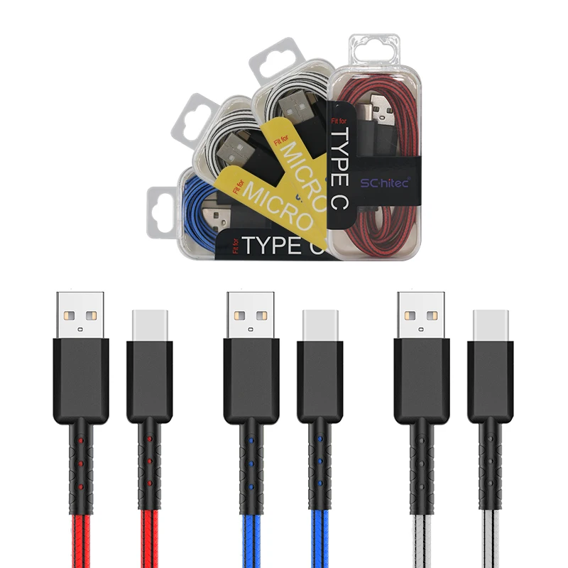 US Top Sales Charging cable 1m 3.3ft type c fast charging usb cable with acrylic crystal gift box for Retail