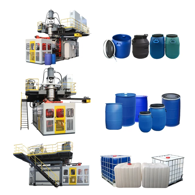 200 liter plastic barrel 55 gallon making machine 250 litre open top drum blow molding machine