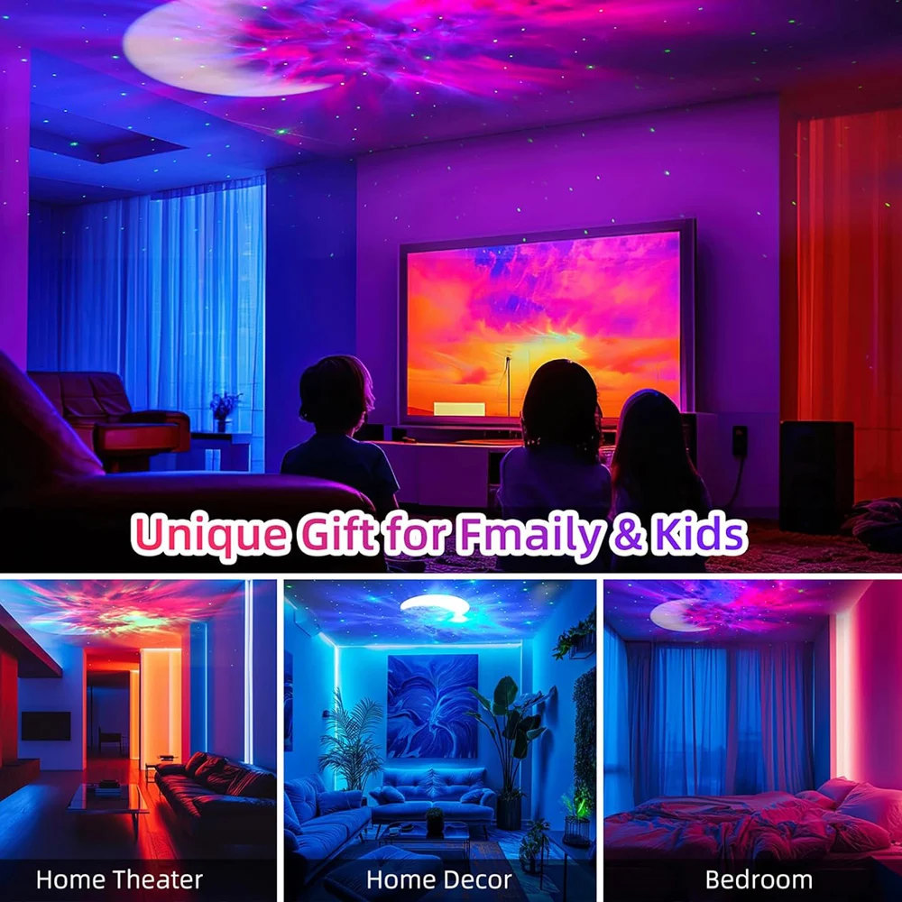 Star Night Light Astronaut Star Projector Moon Nebula Ceiling Night Light Music Speaker Spaceman Starry Night Light