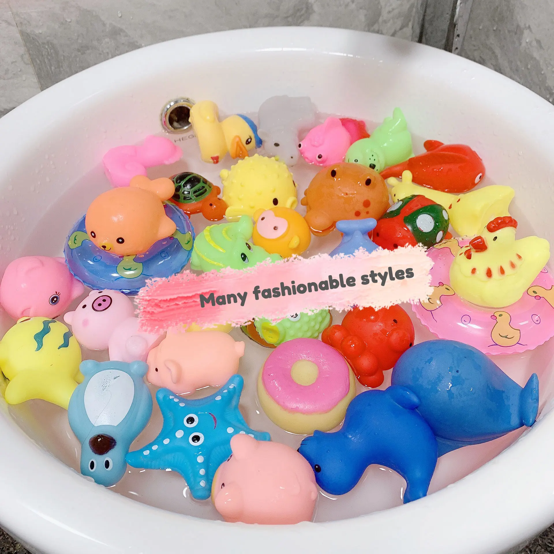  Animals Squirter Bath Toy Kids Party Favors Toddlers Toys Baby Shower Colorful Assorted Floating