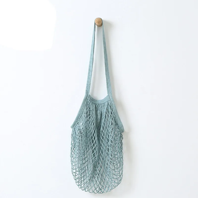 Fruit Storage Handbag Mesh Shoulder Net Turtle Bag String Shopping Reusable Vegetable Bags for Onion