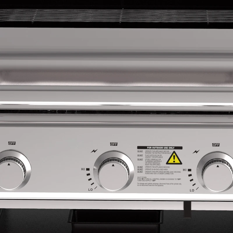 Sydney Series Commercial Outdoor Barbecue Homemade 3 Burner Built-in Gas Grill