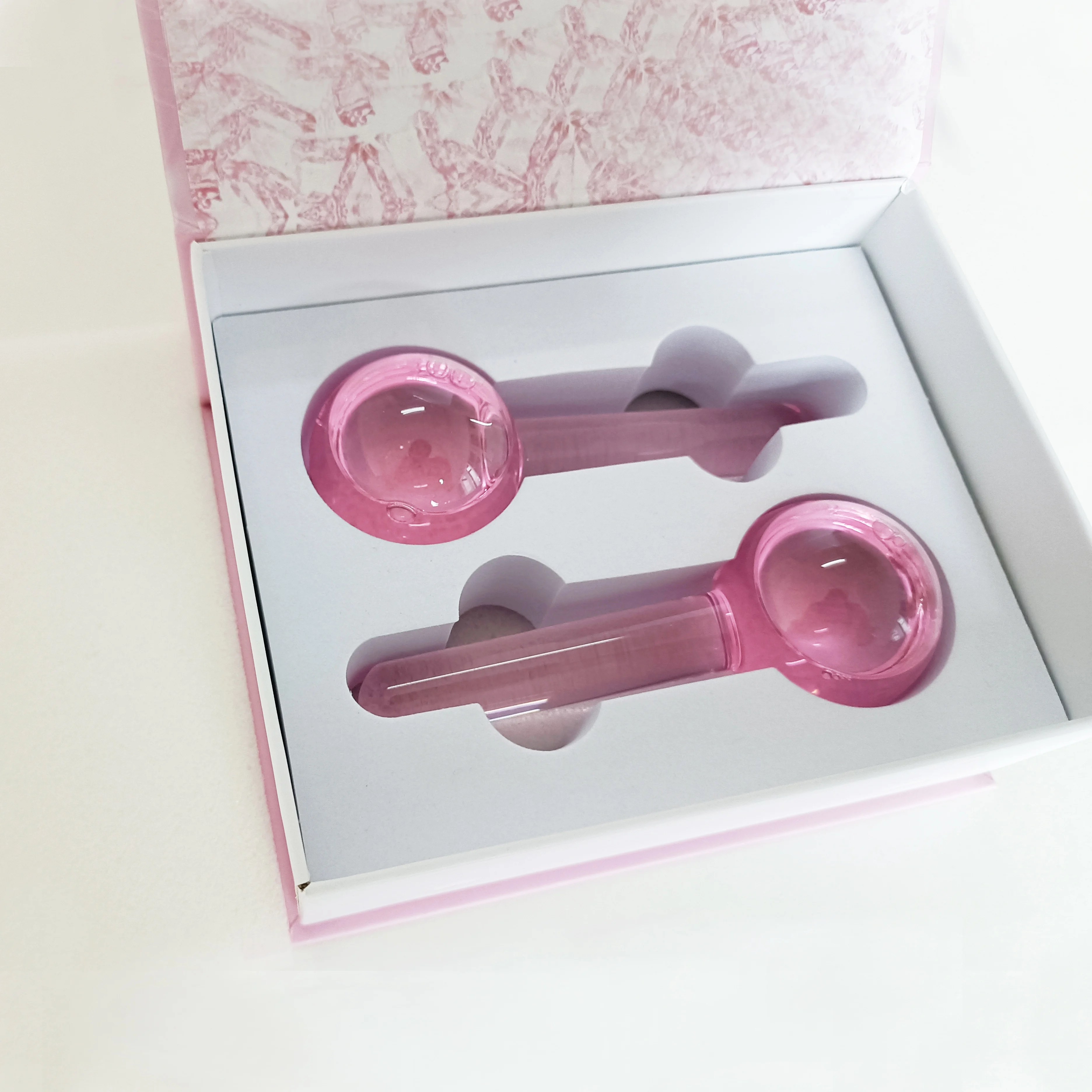 Hot trending facial beauty slimming ice globes for face customize logo OEM ODM Facial ice globes