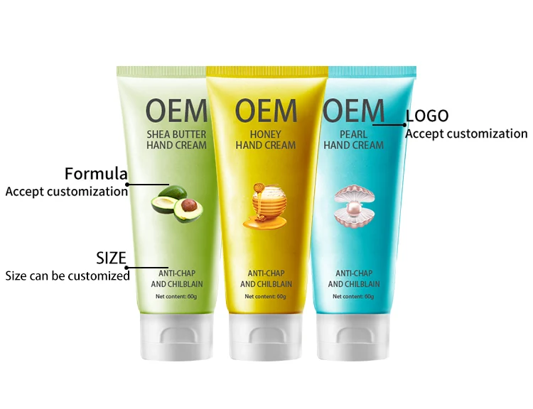 2023 Travelling Natural Plant Extract Moisturizing Whitening Hand Lotion Shea Butter Hand Whitening Cream For Winter