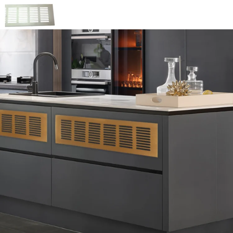 Modern metal stamping aluminium decorative waterproof air vent grid cover grill air ventilation grille