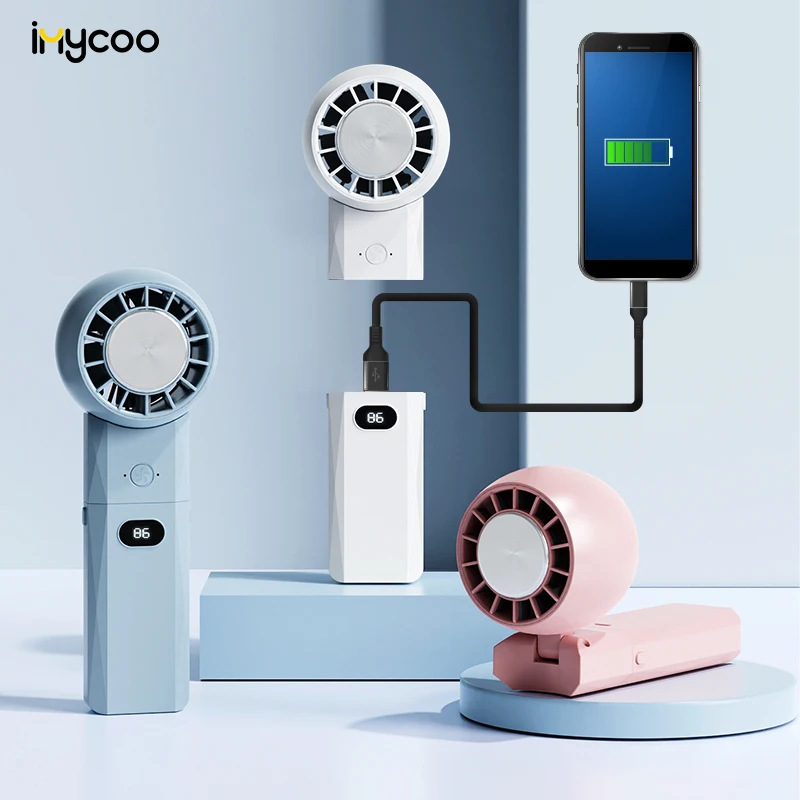 Портативный портативный мини-вентилятор IMYCOO 4000 мАч