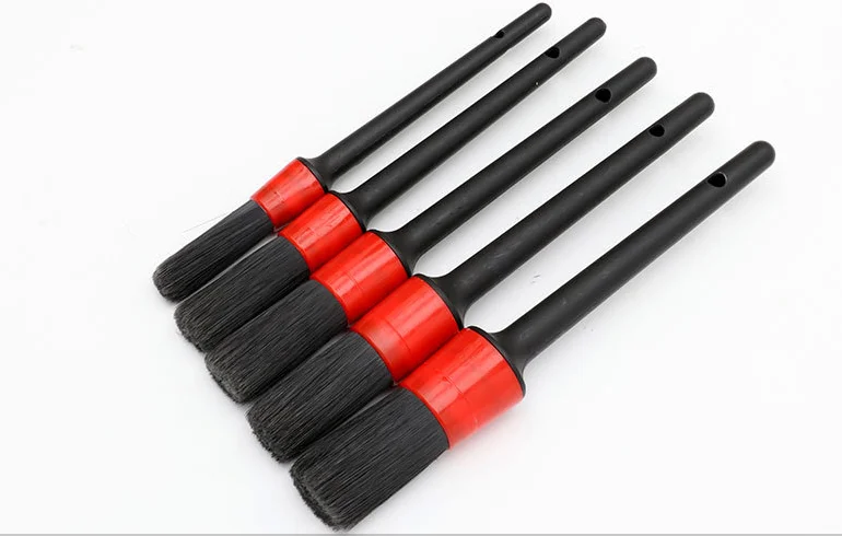Round Chemical Fiber Cleaning Industrial Brush Car Interior Cleaning Brush For Air Conditioning Outlets