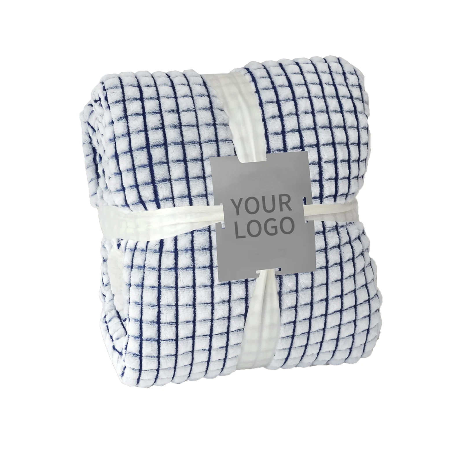 Sherpa Blanket Throw Blanket, Soft Warm Fleece Blanket, Thick Blanket with Grid Pattern for Couch Sofa Bed Chair Home Decor