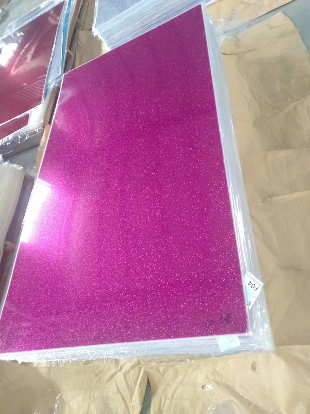 3mm 1220x2440mm purple cast glitter acrylic sheets for furniture home decoration laser cut acrylic sheet