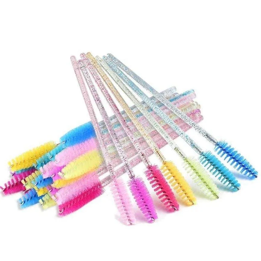 Лидер продаж, Новое поступление, кисть для наращивания ресниц, с пакетом, 3 в 1, кисть для ресниц и бровей