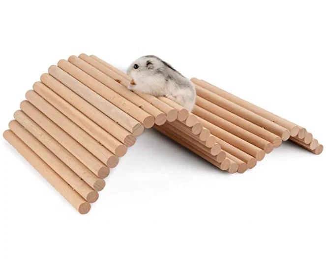 Hamster Climbing Ladder Wooden Suspension Bridge Guinea Pigs Rats Hedgehog Gerbils Mouse Sugar Glider Other Small Animals