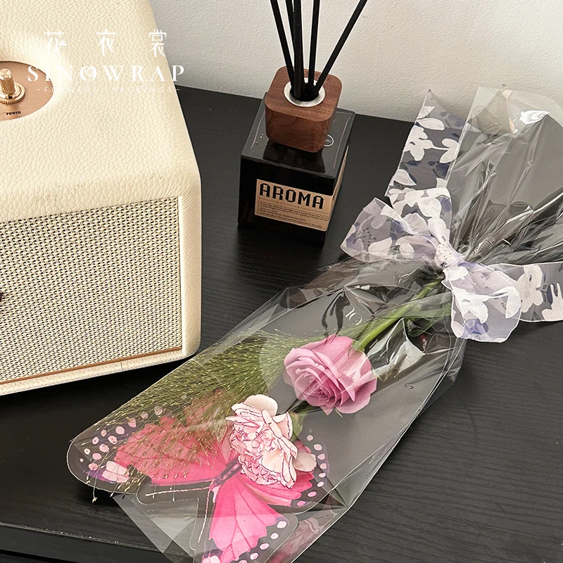 2024 new arrival butterfly sleeve  flower packing material