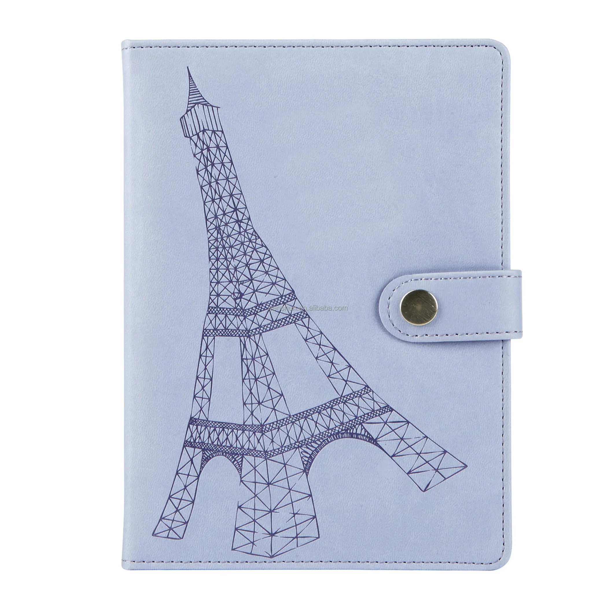 Custom A6 A7 Pu Leather Monthly Wallet Budget Planner Binder With Zipper Envelopes