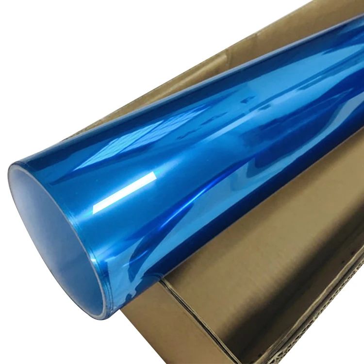 high quality Blue, purple car Chameleon blue window tint for car chameleon 2mil 1Roll for 1.52*30M